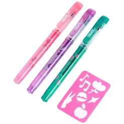 Tattoo Geurpennen, 3st + Sjabloon><noscript><img width=