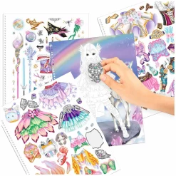 TOPModel Create Your Kleurboek met Stickers Fantasy Hot