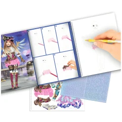 TOPModel Create Your Kleurboek met Stickers Fantasy Hot