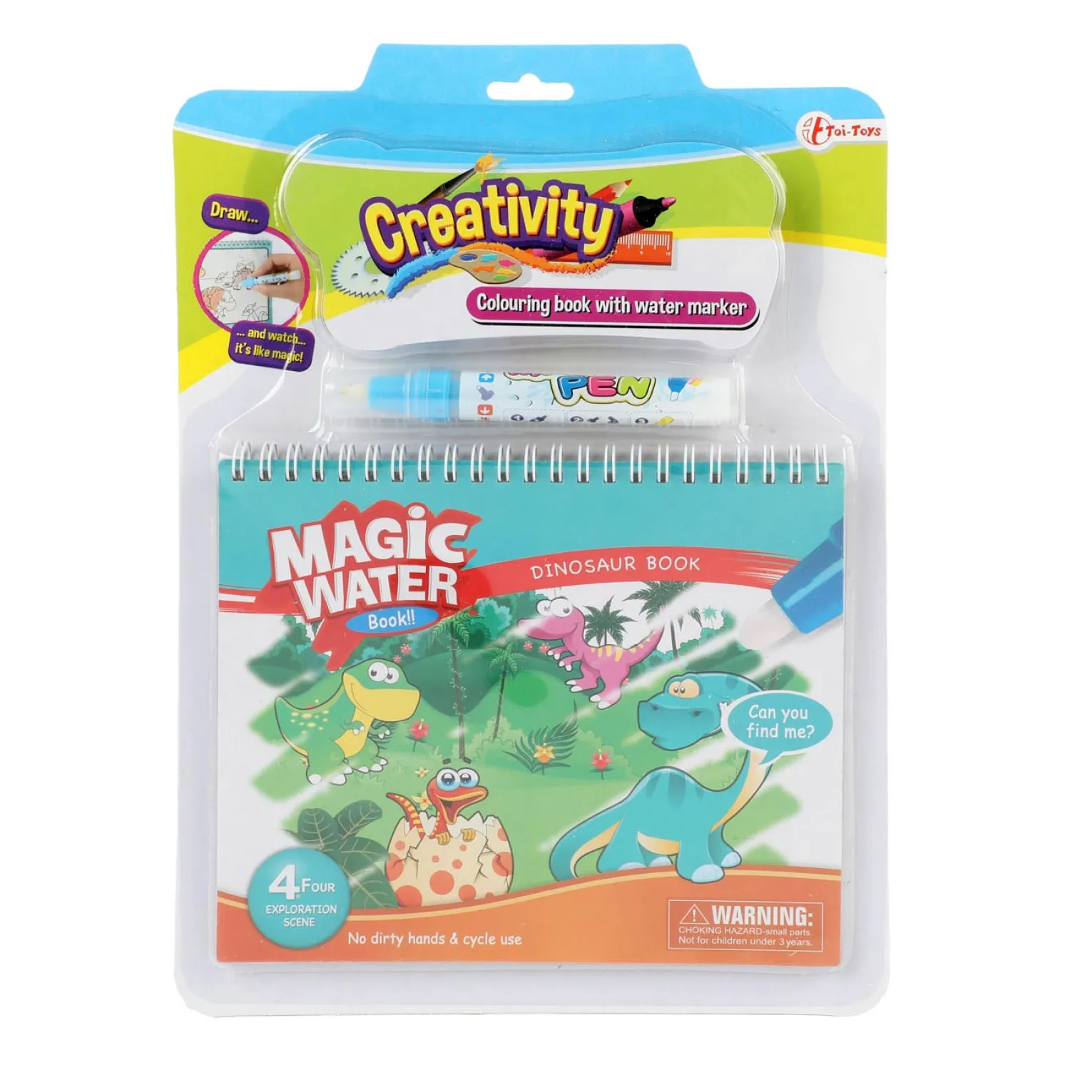 Creativity Kleuren met Water Dino met Stift>Toi-Toys Outlet