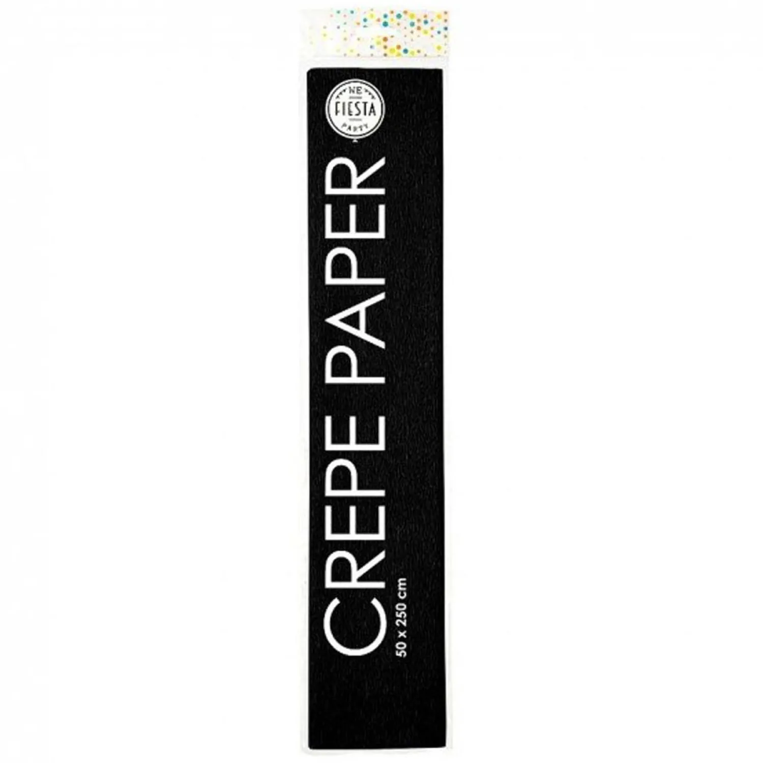 Crepepapier Zwart, 50x250cm>Globos New
