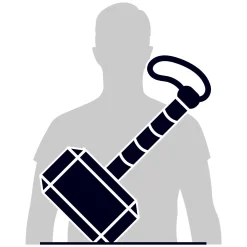 4D Build Marvel Thor Hammer Kartonnen Bouwpakket - 87st.><noscript><img width=