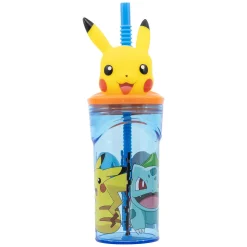 3D Drinkfles met Rietje Pokémon, 360ml Discount