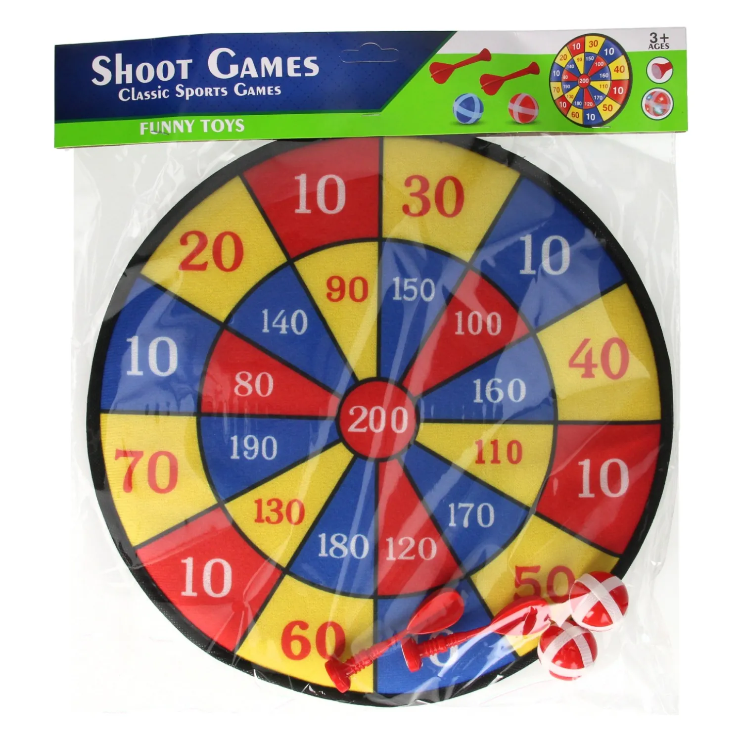 Dartspel Klittenband> Outlet