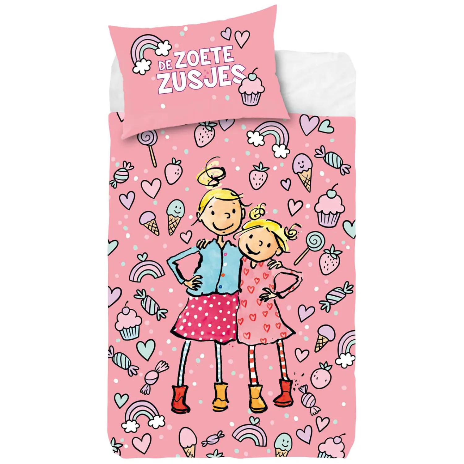 De Zoete Zusjes Dekbedovertrek - 140x200cm-