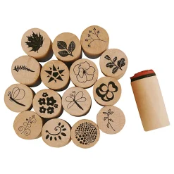 Deco Art Stempels Bloemen en Bladeren, 15dlg.>Creativ Company Clearance