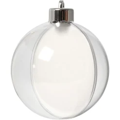 Decoratie Kerstballen Tweedelig, 5st.>Creativ Company New