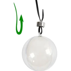 Decoratie Kerstballen Tweedelig, 5st.><noscript><img width=