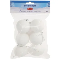 Decoratie Sneeuwballen 6cm, 6st. Online