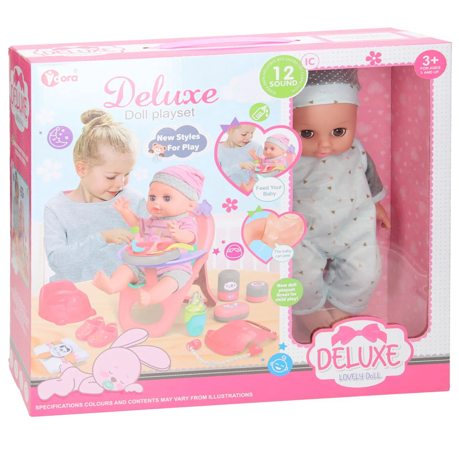 Deluxe Poppenset Etenstijd- Outlet