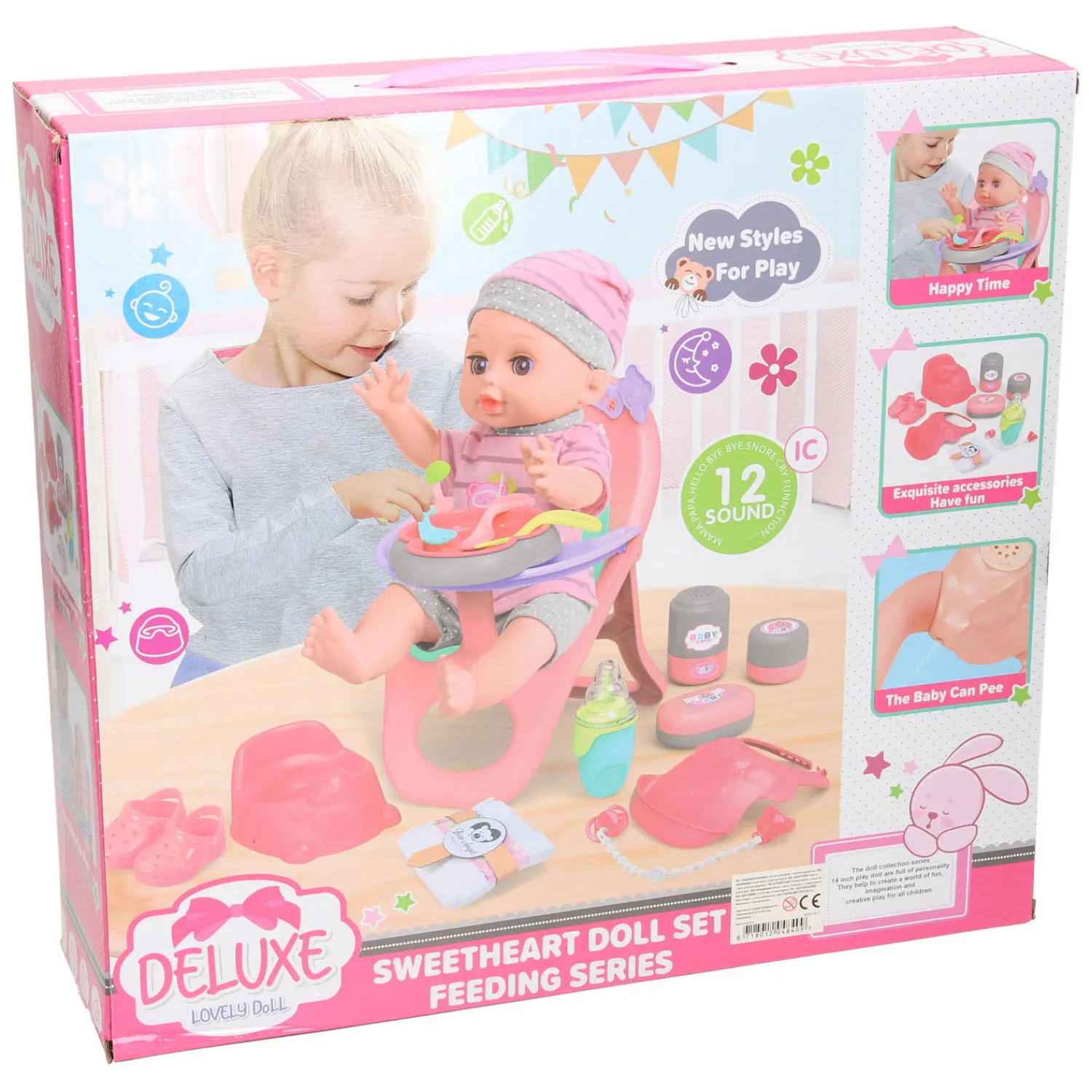 Deluxe Poppenset Etenstijd- Outlet