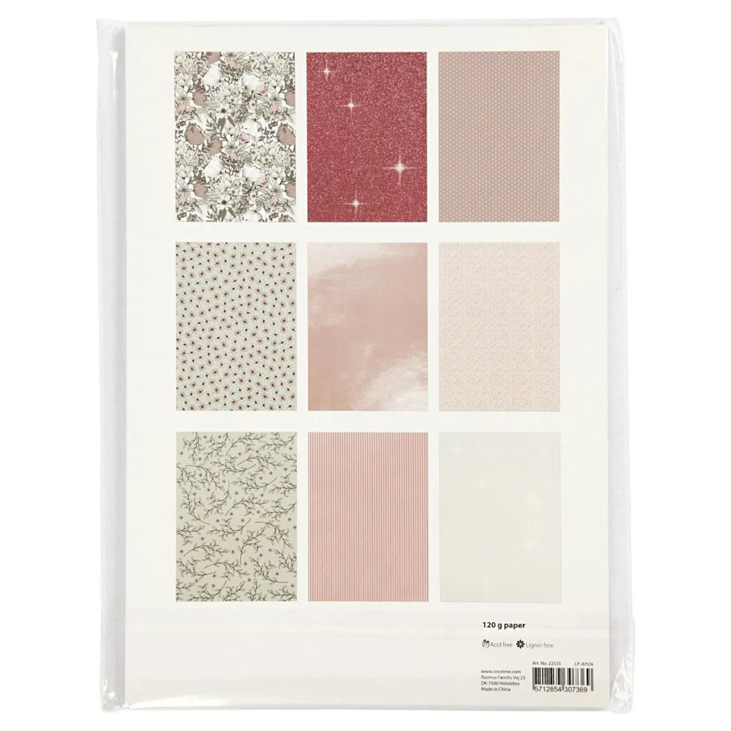 Design Papierblok 6 Designs, 24 Vellen>Creativ Company Clearance