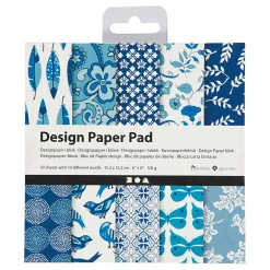 Design Papierblok Blauw, 50 Vellen-Creativ Company Discount