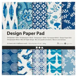 Design Papierblok Blauw, 50 Vellen-Creativ Company Discount