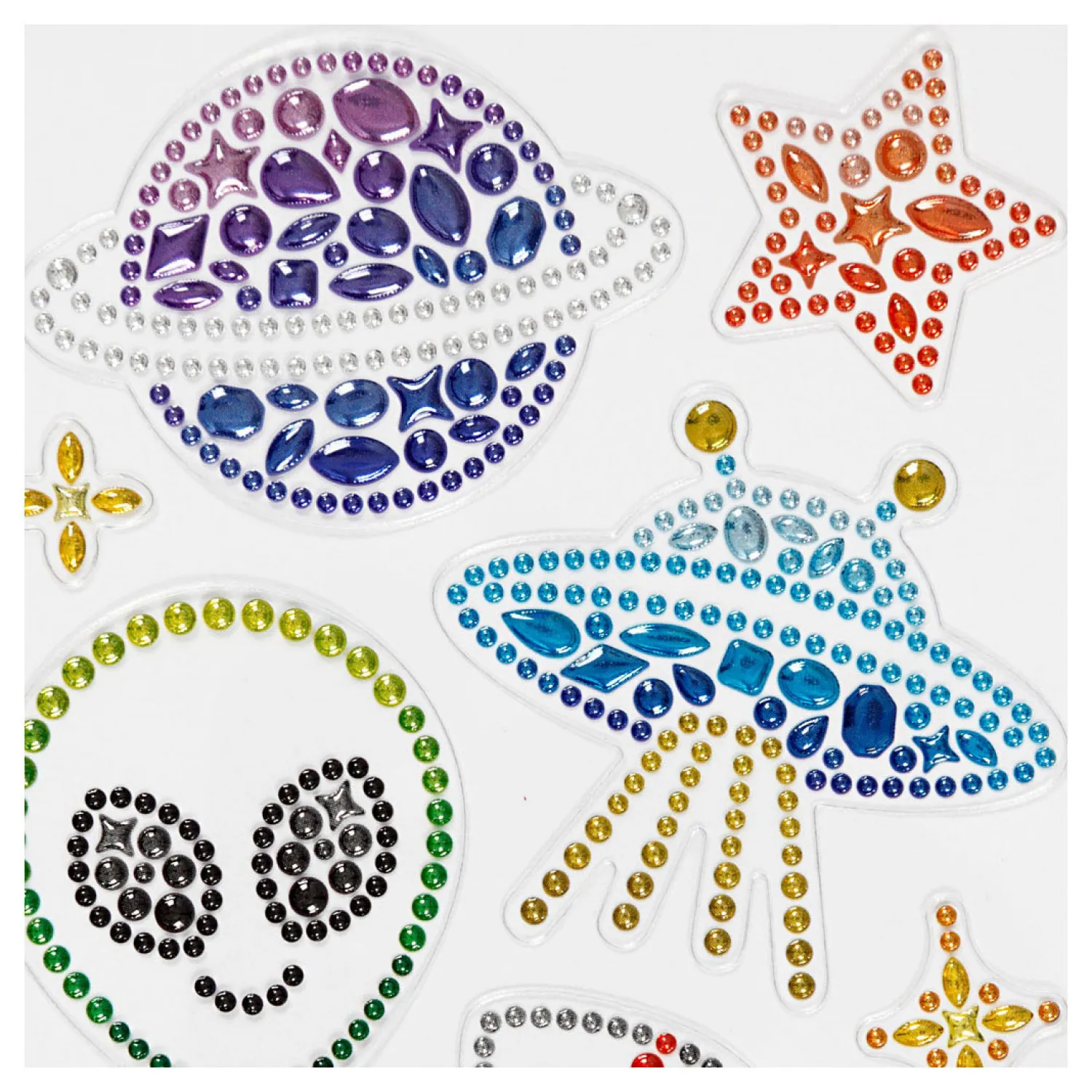 Diamant Stickers Ruimte, 1 Vel-Creativ Company New