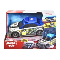 Politieauto Grijs met Licht en Geluid>Dickie Clearance