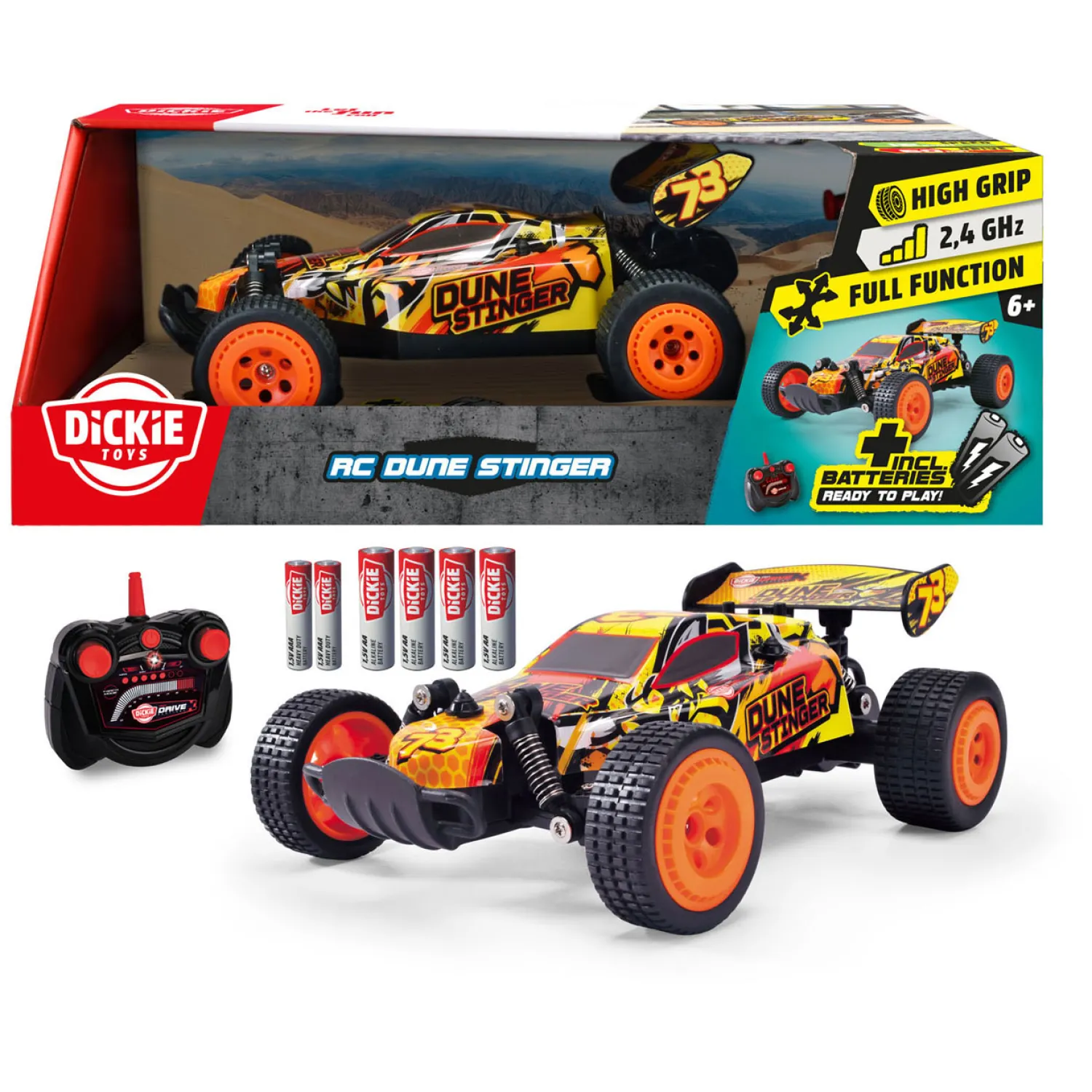 Dickie RC Bestuurbare Auto Dune Stinger RTR New