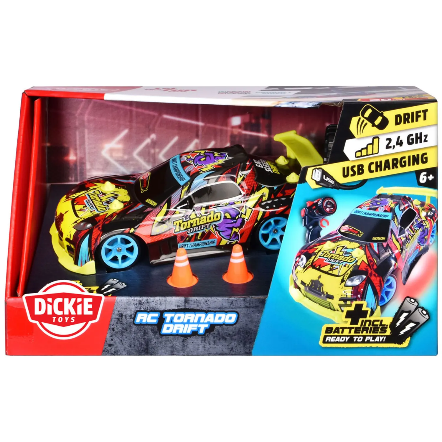 RC Bestuurbare Auto Tornado Drift RTR>Dickie Sale