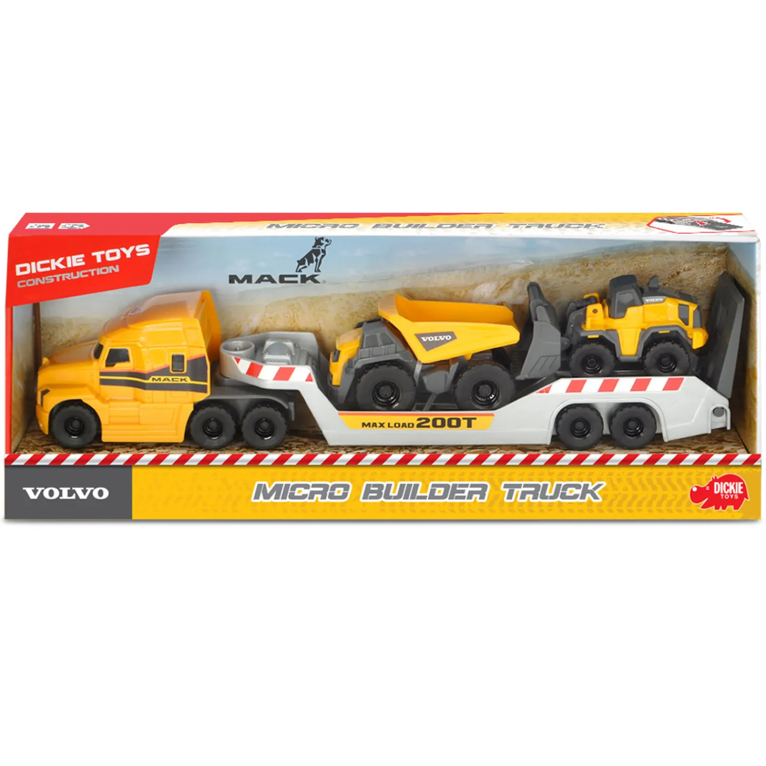 Volvo Micro Transporter met Werkvoertuigen-Dickie Outlet