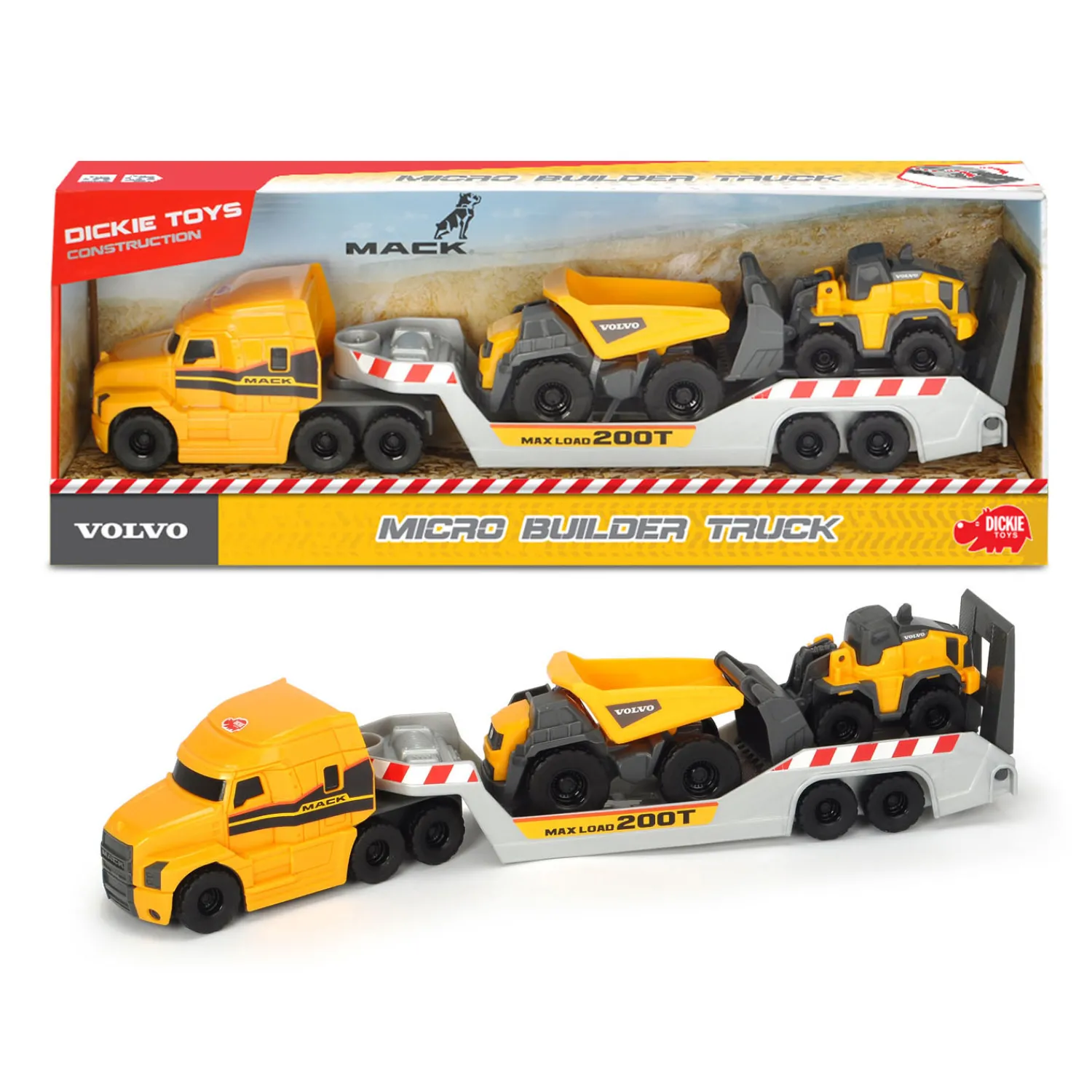 Volvo Micro Transporter met Werkvoertuigen-Dickie Outlet