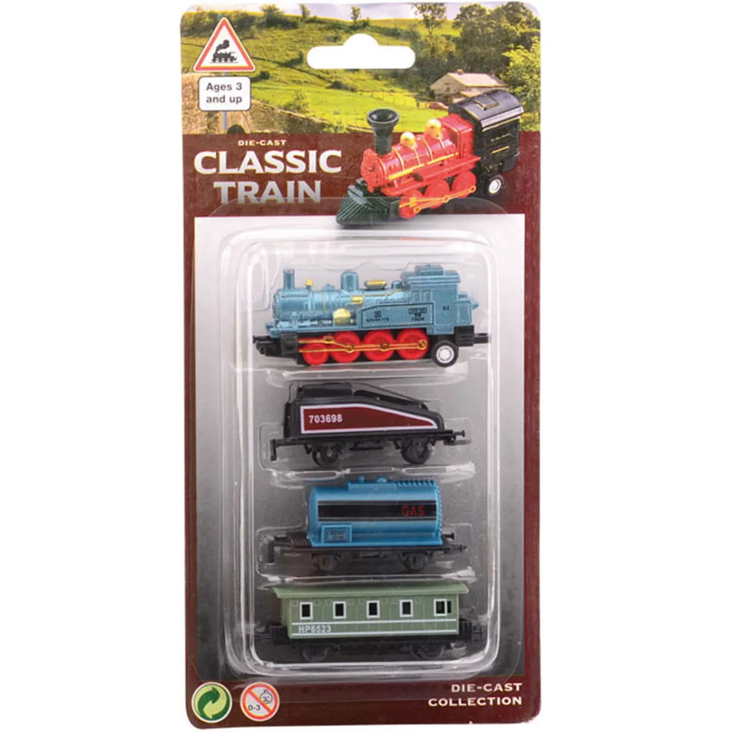 Die-Cast Pullback Locomotief>Johntoy New