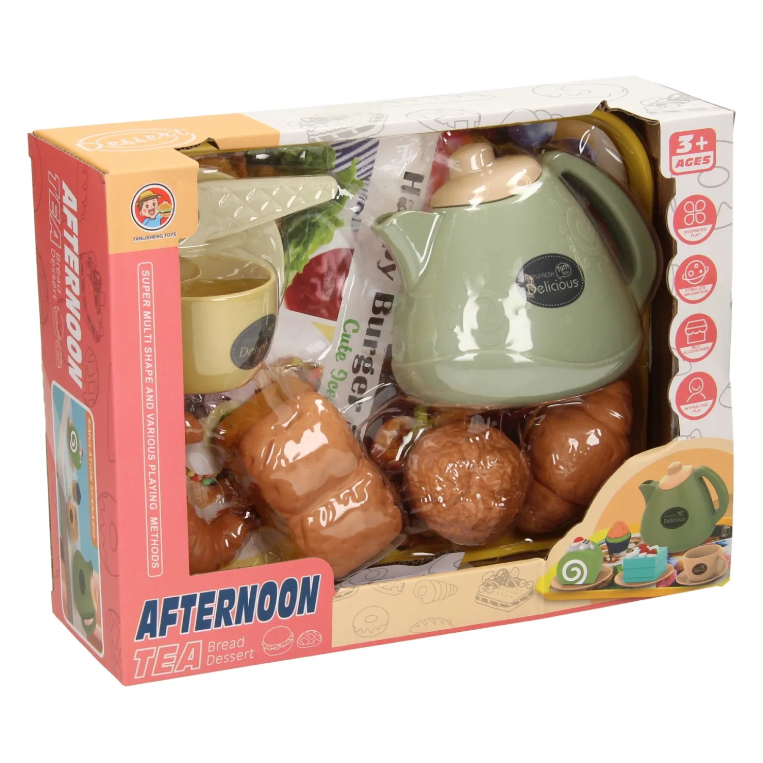 Dienblad Speeleten Thee & Broodjes> Hot