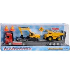 Dieplader met Constuctievoertuigen- Hot