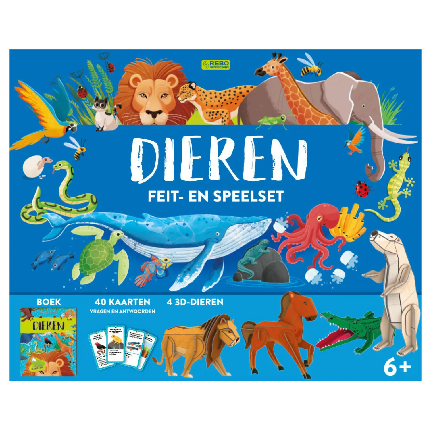Rebo Publishers Dieren - Feit- en Speelset Best