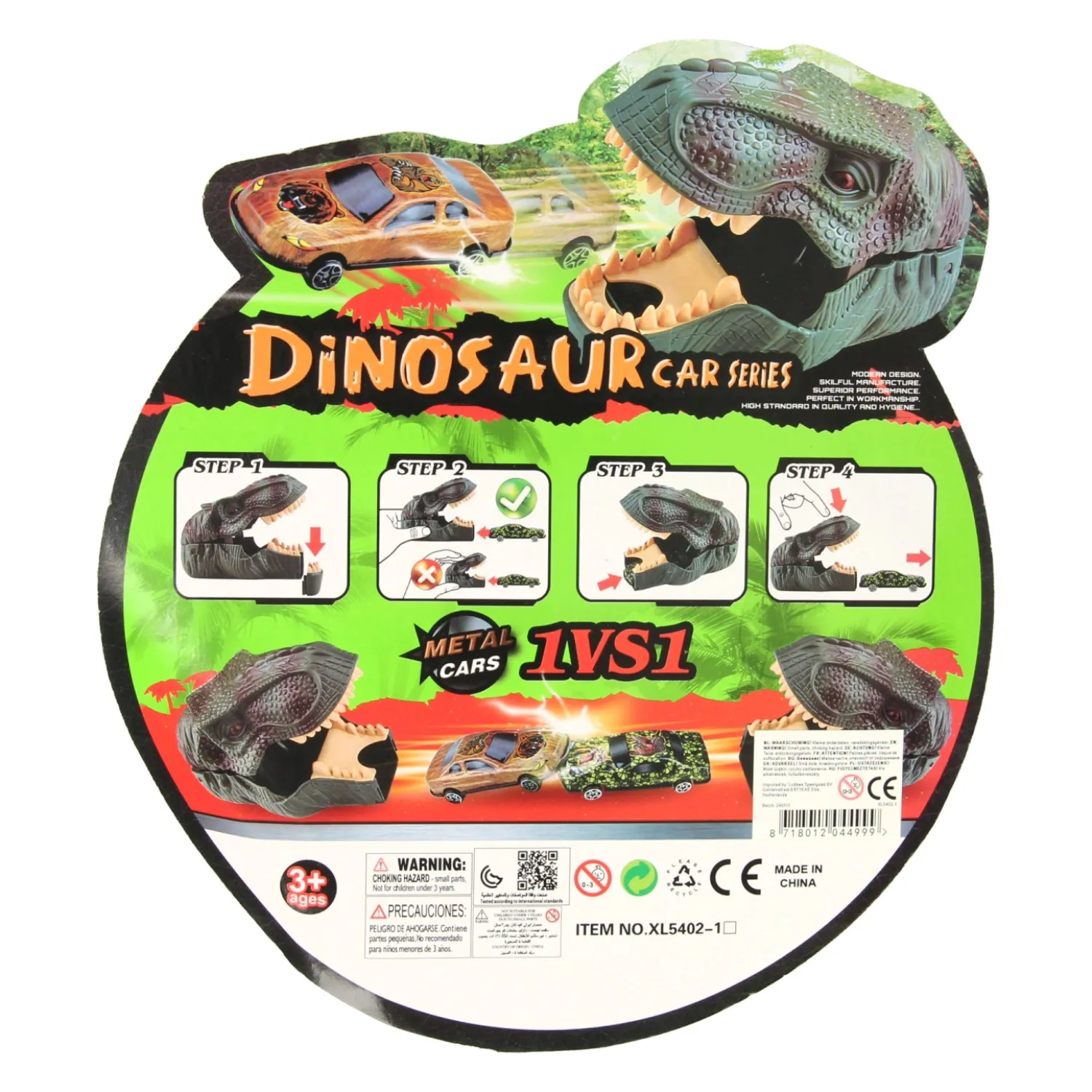 Dino Afschietauto's, 3dlg.- Outlet