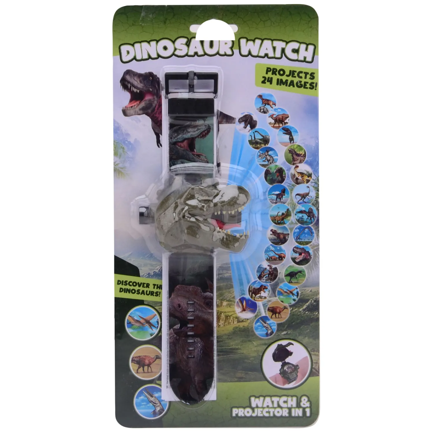 Dino Projectie Horloge, 24 afbeeldingen-Johntoy Sale