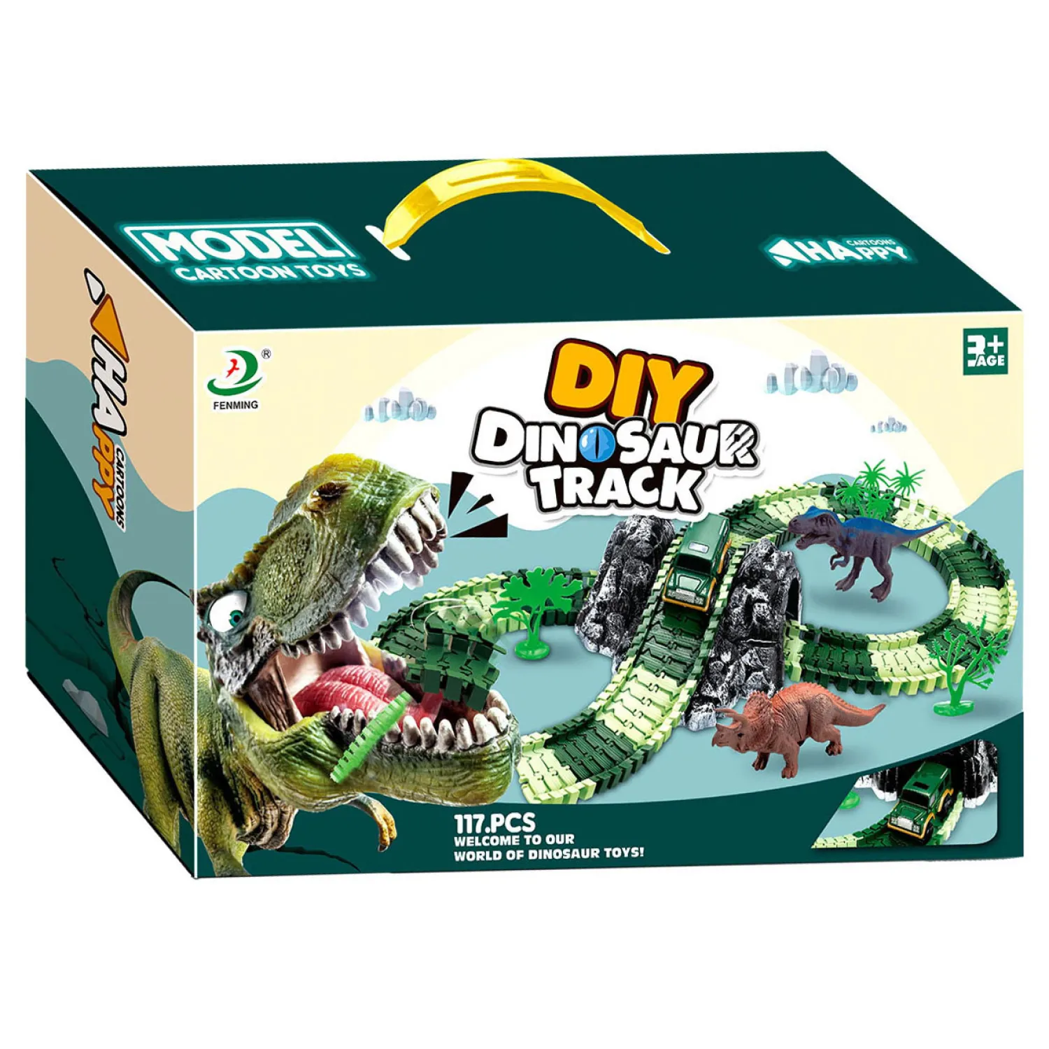 Dino Racebaan met Zelfrijdende Auto> Discount