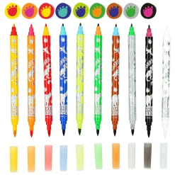 Dino World Duo Magische Dubbele Stiften, 10st.-Depesche Dino World New