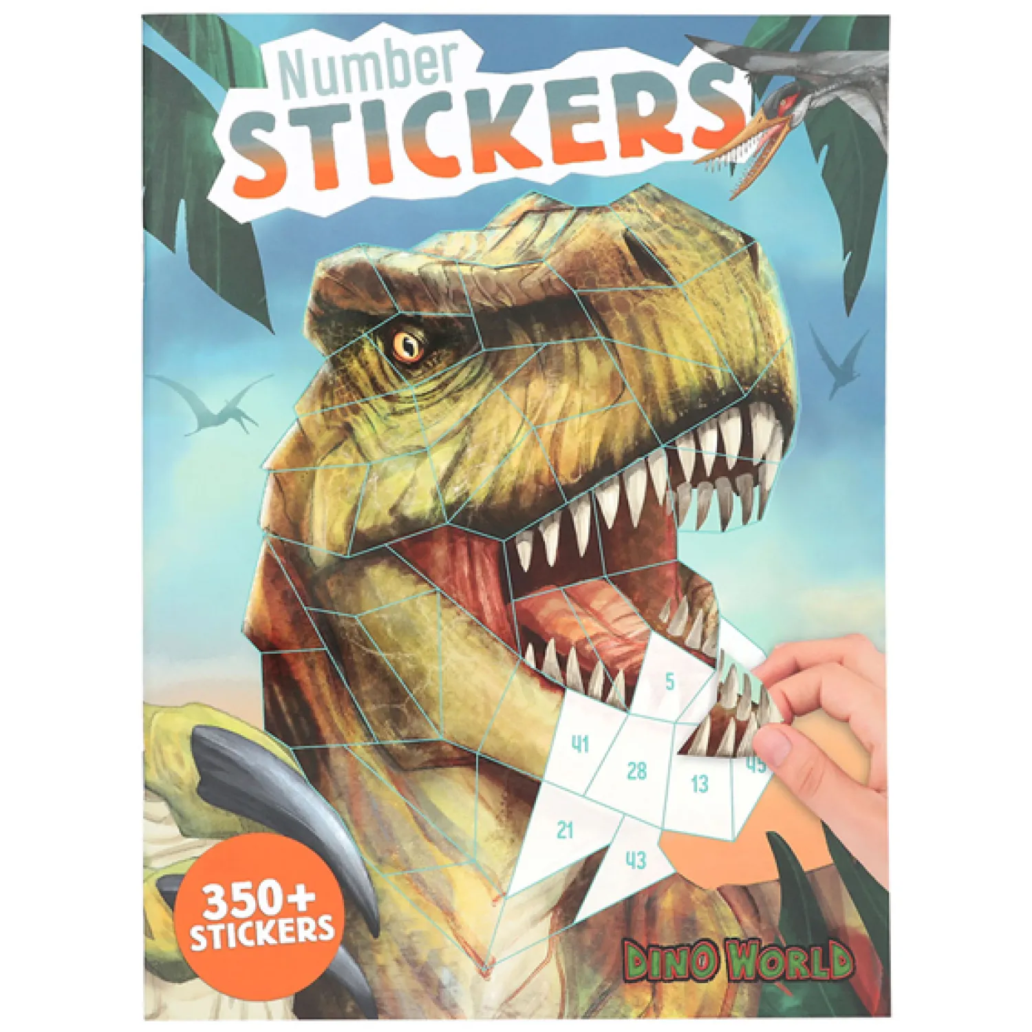 Depesche Dino World Dino World Nummer Stickers Stickerboek Hot
