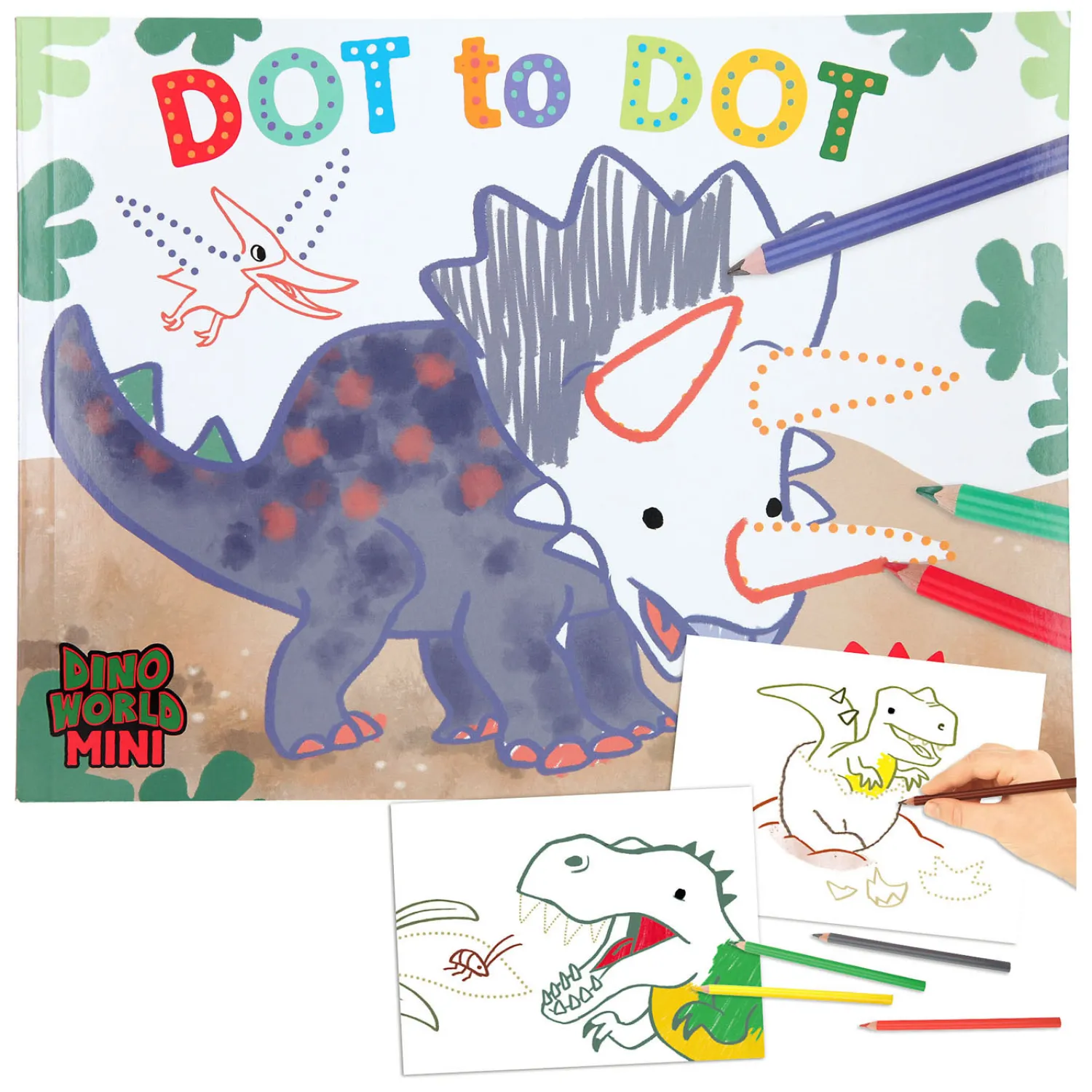 Dino World Stip naar Stip Kleurboek Mini Dino>Depesche Dino World Sale