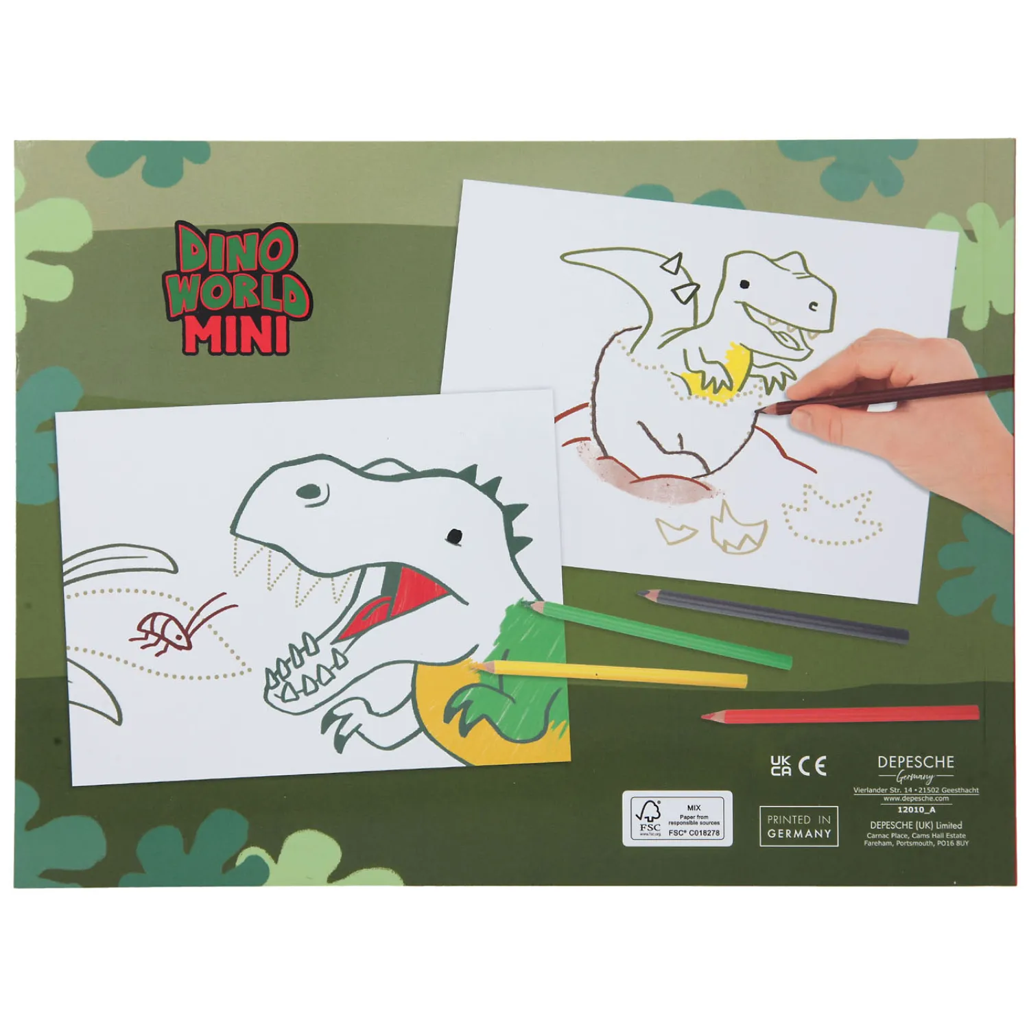 Dino World Stip naar Stip Kleurboek Mini Dino>Depesche Dino World Sale