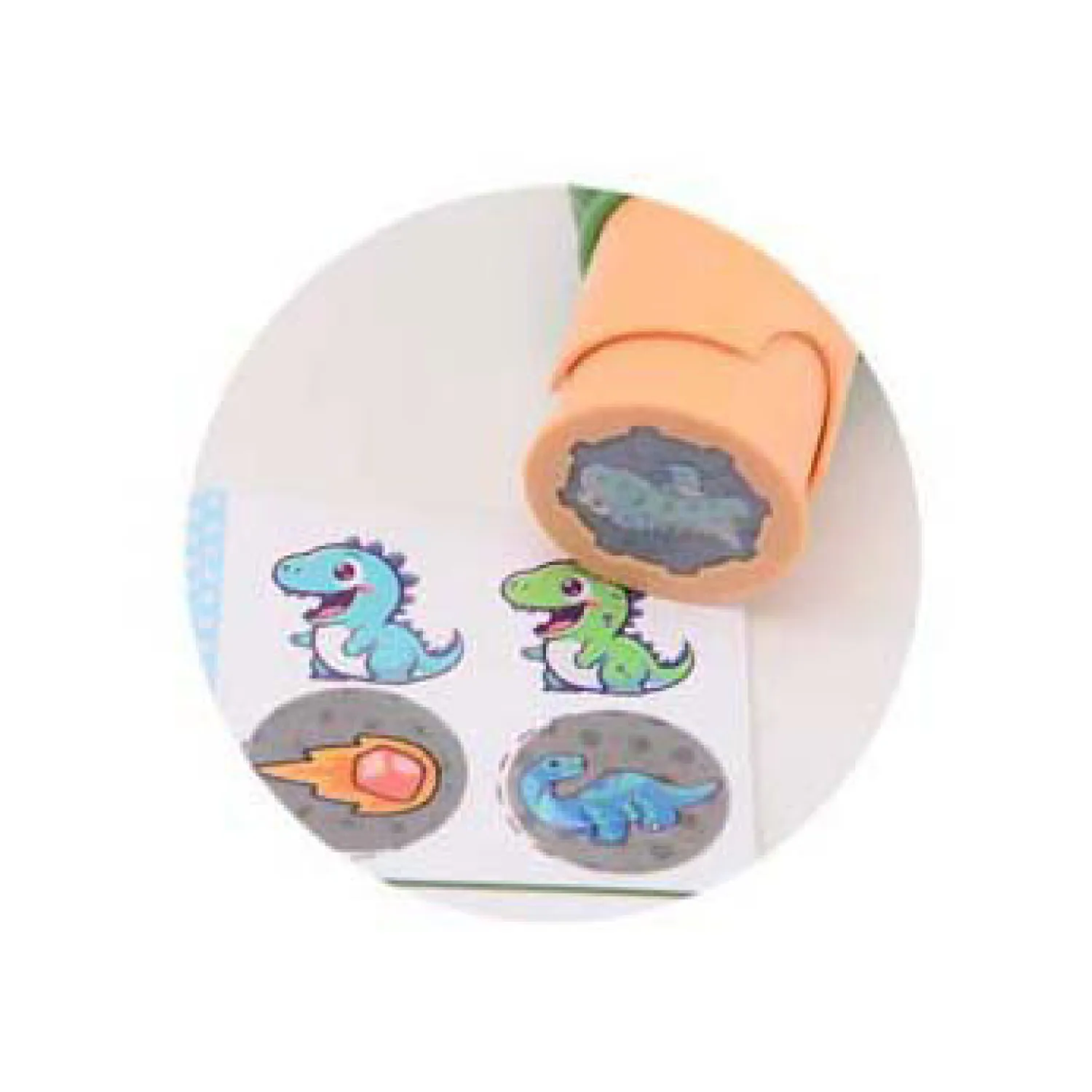 Dinosaurus Sticker Stamper, 100 stickers, in display-Johntoy New
