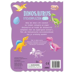 Dinosaurus Stickerplezier Stickerboek-Rebo Publishers Discount