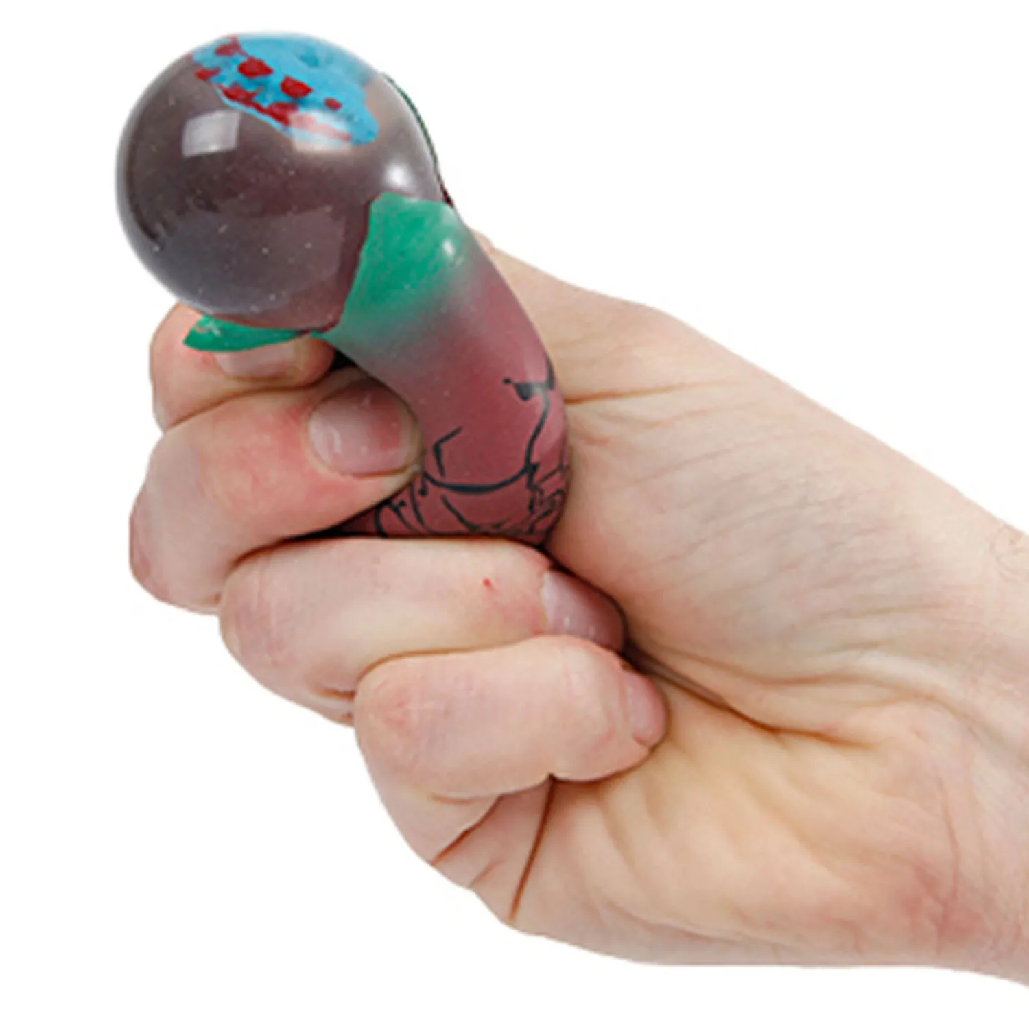 DinoWorld Anti Stress Knijp Ei met Dinosaurusfiguur-