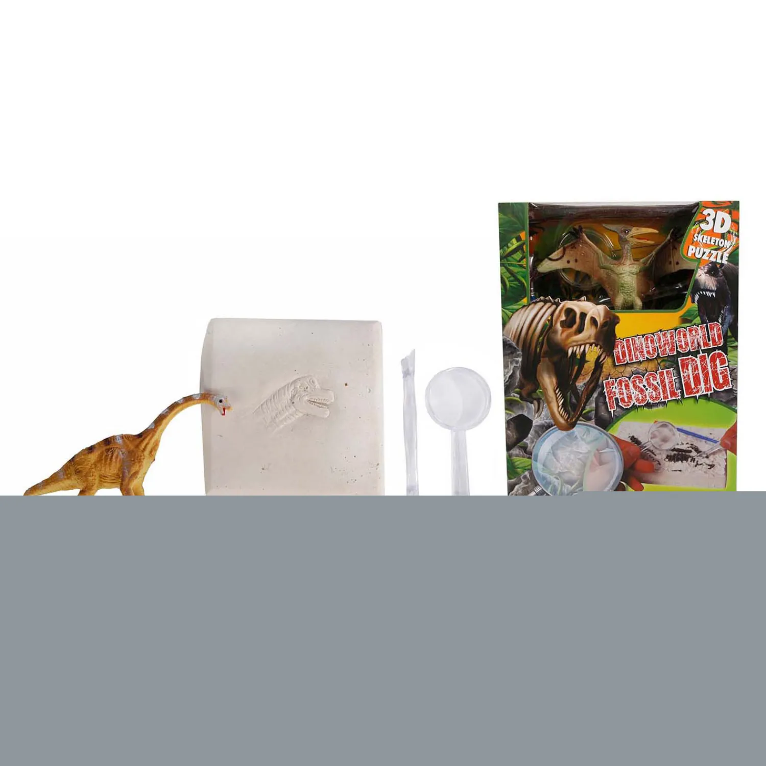 DinoWorld Fossiel Hakken Puzzel met Extra Dinosaurus Figuur- Sale
