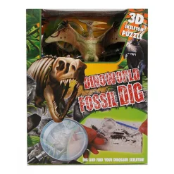 DinoWorld Fossiel Hakken Puzzel met Extra Dinosaurus Figuur- Sale