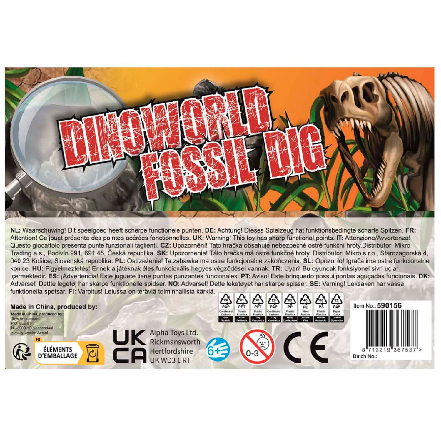 DinoWorld Fossiel Hakken Puzzel met Extra Dinosaurus Figuur- Sale