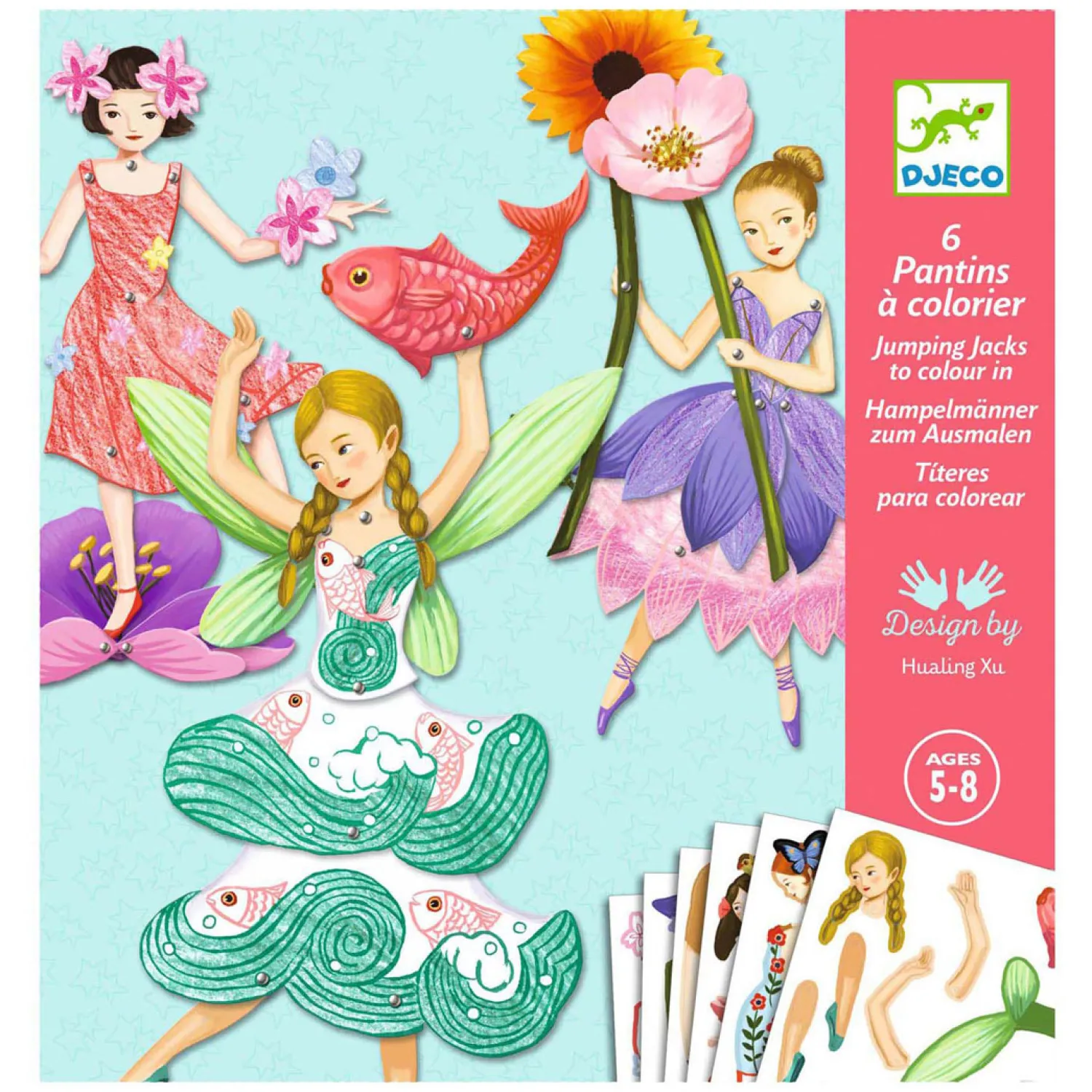 Beweegpopjes Kleuren en Knutselen>Djeco Sale