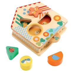 Cachaboom Houten Vormendoos, 5dlg.>Djeco Hot