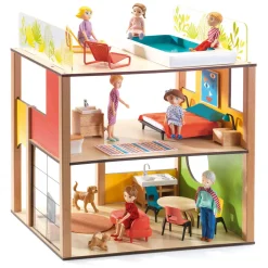City House  Houten Poppenhuis incl. Meubels-Djeco Best