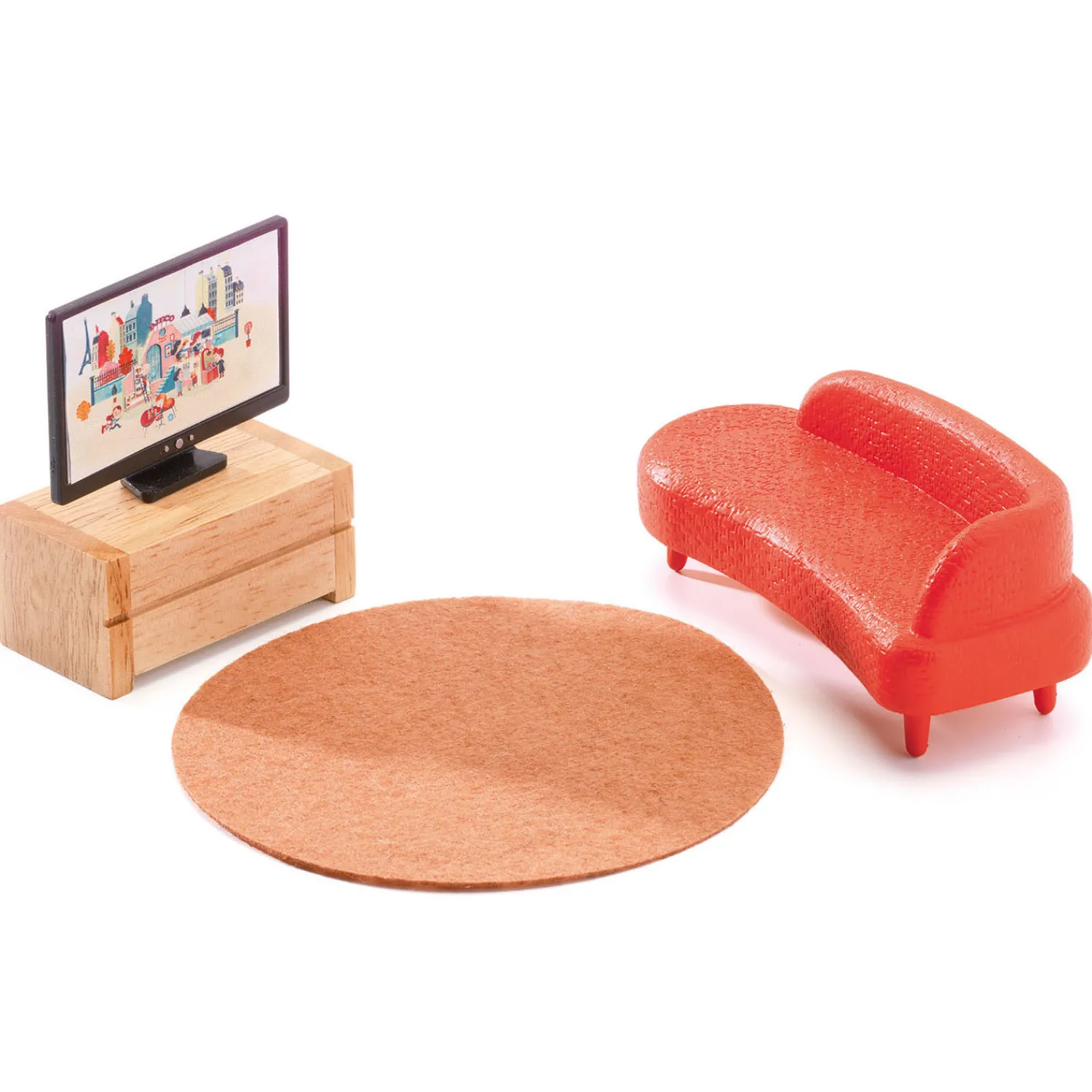 City House Houten Poppenhuis incl. Meubels-Djeco Best