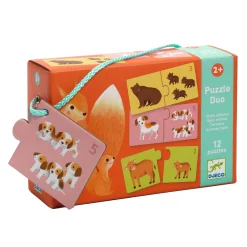 Combinatiepuzzel Dieren - 12st.>Djeco New
