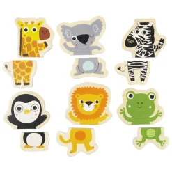 Coucou Houten Magneet Dieren, 24st.-Djeco Discount