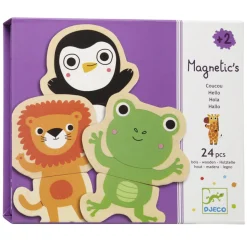 Coucou Houten Magneet Dieren, 24st.-Djeco Discount