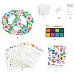 DIY - Bloemenmobiel incl 8 Kleuren Plakkaatverf-Djeco New