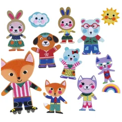 DIY - Knutsel Dierenmagneten - 15dlg.-Djeco Clearance